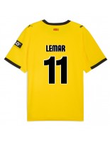 Moške Nogometnih dresov Girona Thomas Lemar #11 Gostujoči 2025-26 Kratki rokavi Moške Nogometnih dresov Girona Thomas Lemar #11 Gostujoči 2025-26 Kratki rokavi